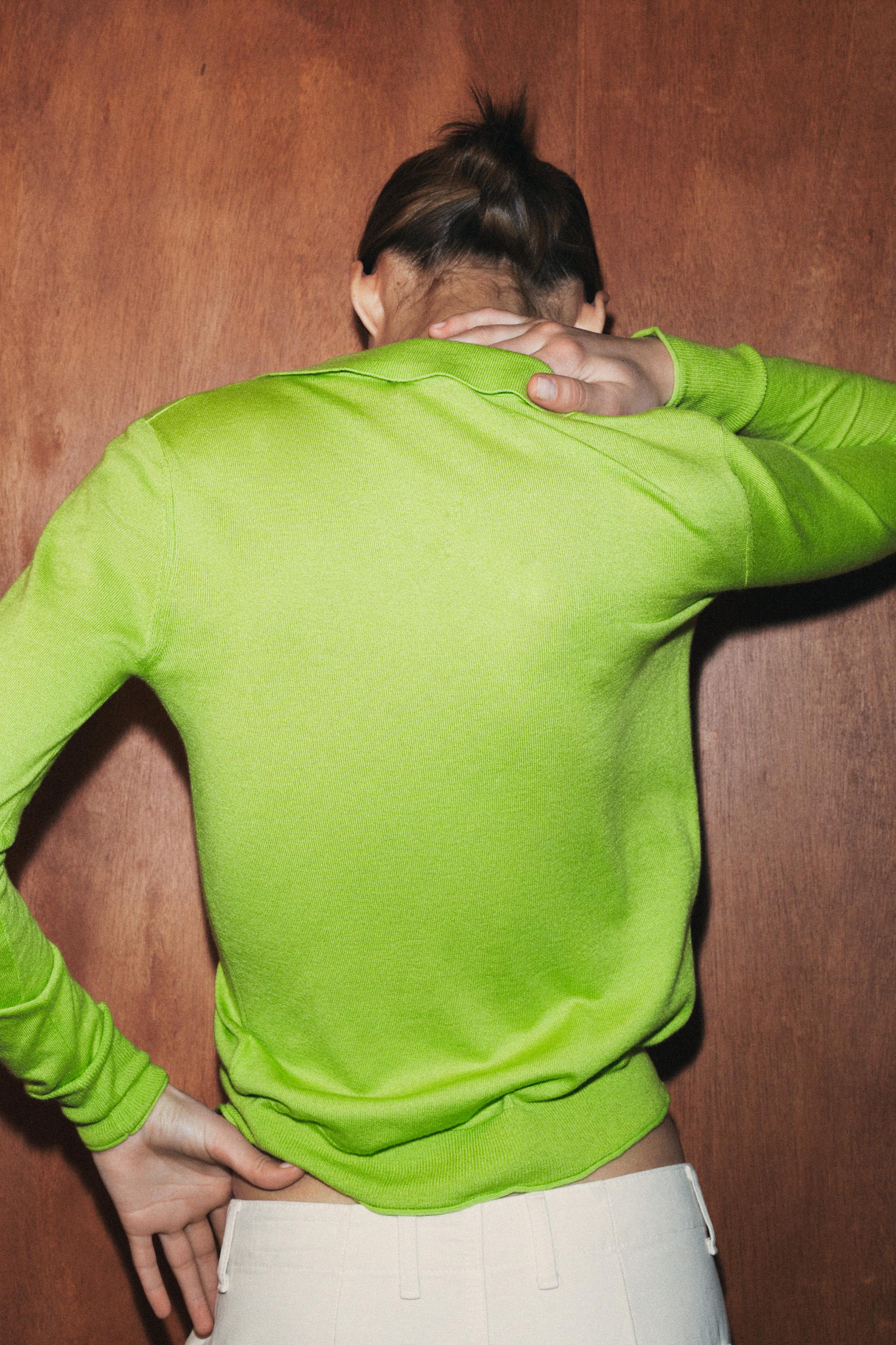 FINE KNIT WOOL POLO SHIRT